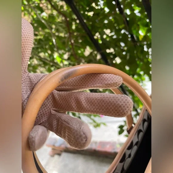 Coach, Y2K 2003 Hampton Leather, Suede, Canvas Satchel Bag, Red - Picture 14 of 17